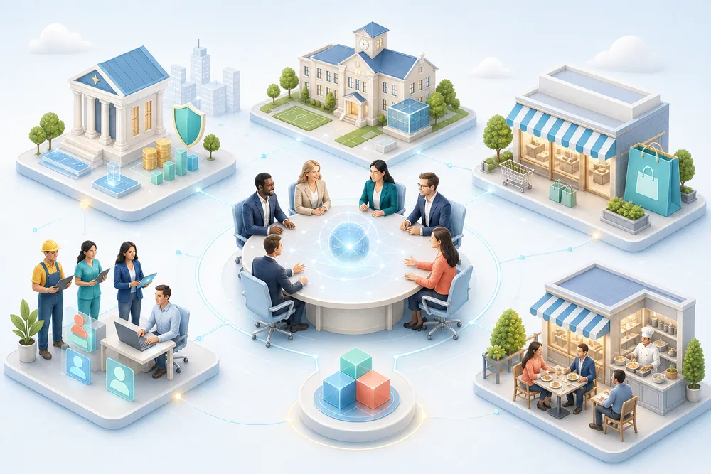 FirstMelon client partnerships connecting banking, education, retail, workforce and hospitality