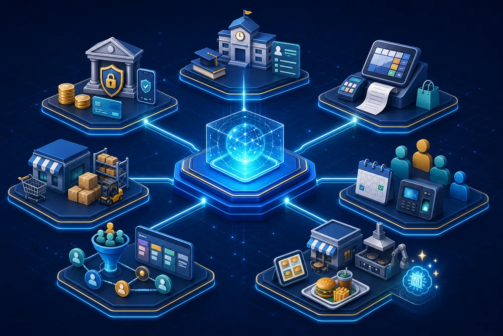FirstMelon product ecosystem across banking and business software